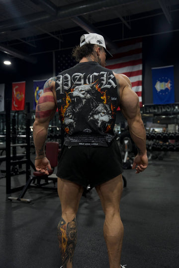 WOLF Gyms North Wales x Self Love Oversized Acid Wash Heavy Tee